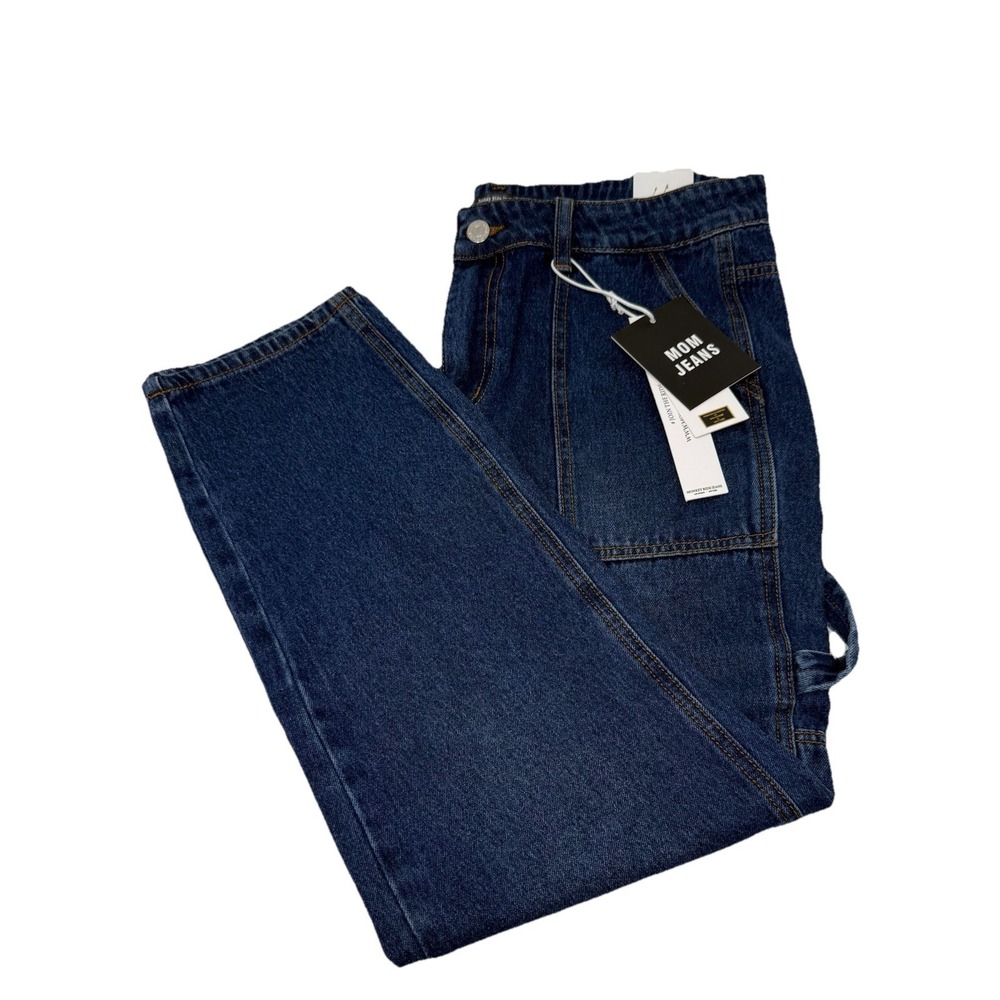 Monkey Ride Original Vintage Juniors Cargo‎ Mom Blue Jeans NWT Size 11/27
